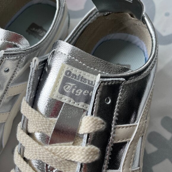 Onitsuka Tiger Mexico 66 Metallic Silver Sneakers - Picture 3 of 7